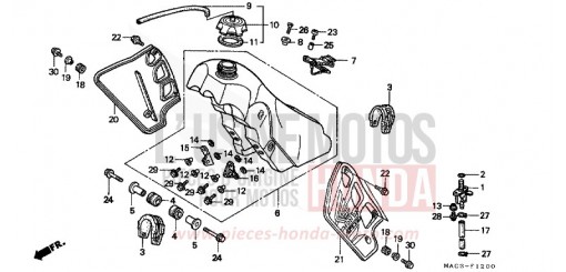 RESERVOIR A CARBURANT CR500RW de 1998